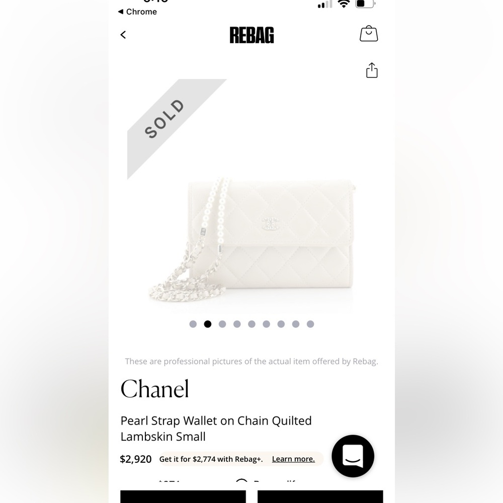 reserved-Chanel Iridescent Pearl WOC Bag - Picture 15 of 17